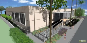 Central Library Exterior Rendering